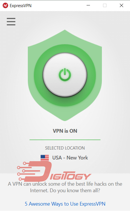 expressvpn windows connected