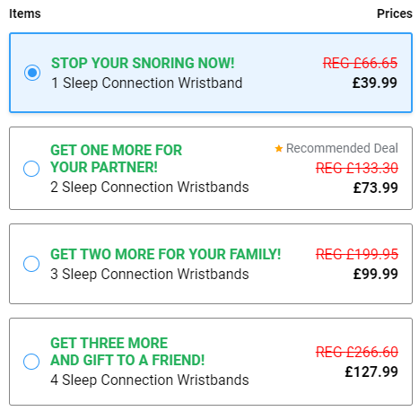 sleep connection price