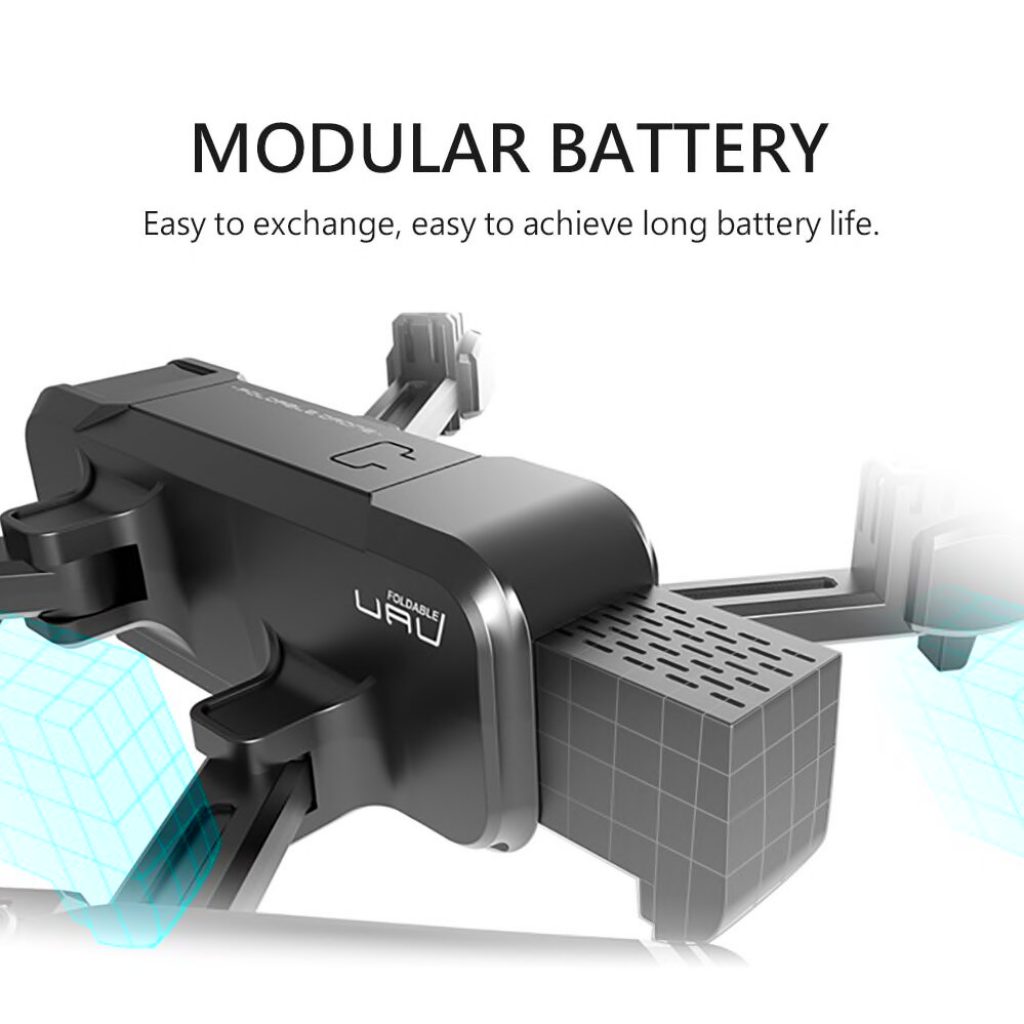 dron ma modularną baterię
