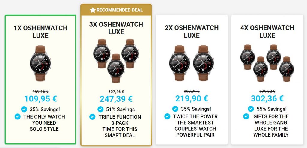 oshenwatch luxe hinta