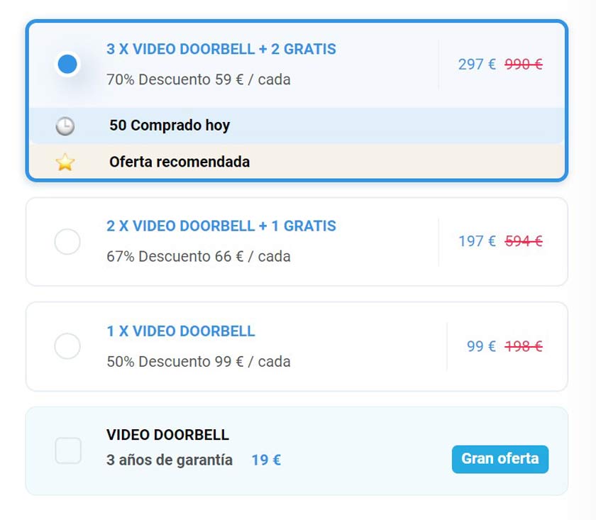 video doorbell español