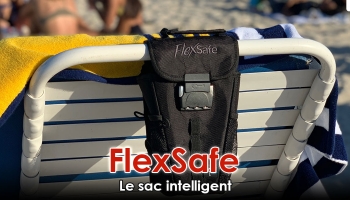 Voyagez l’esprit tranquille avec Flexsafe, le sac intelligent