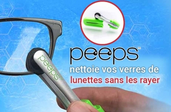 Peeps, le nettoyant lunette révolutionnaire à brosse en carbone